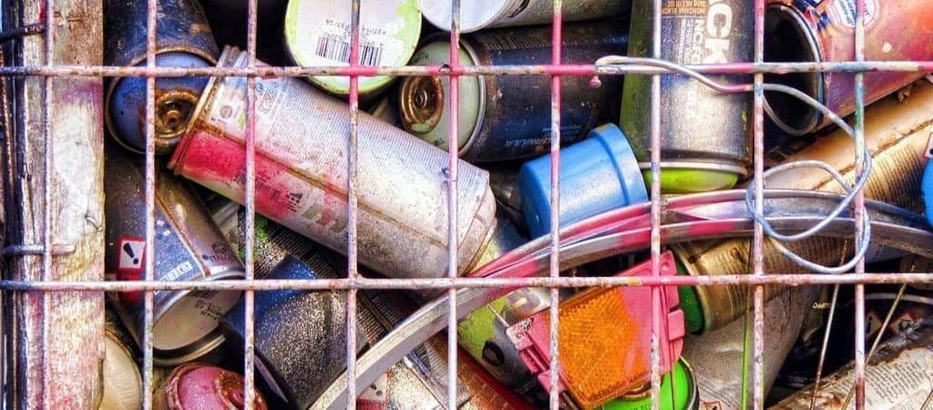 Graffiti Cans Hazardous Waste by Budget Waste Management